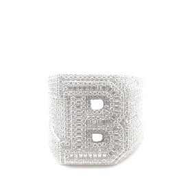 925 MOISSANTE LETTER “B” RING
