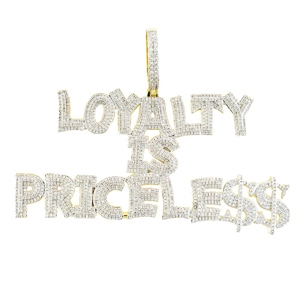 Loyalty is priceless pendant Iced Out Customs