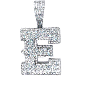 White Beautiful Custom Initial Pendant