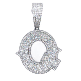 White Beautiful Custom Initial Pendant