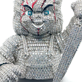 925 Custom Moissanite Chucky Pendant