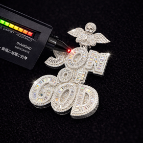 925 Sterling Silver VVS Moissanite Custom Son of God Pendant