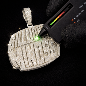 925 Sterling Silver Moissanite Billionaire Mindset Pendent