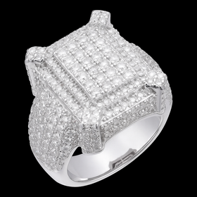 925 Sterling Silver Moissanite Ring