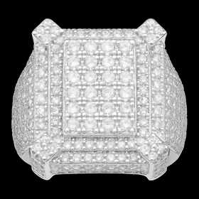 925 Sterling Silver Moissanite Ring