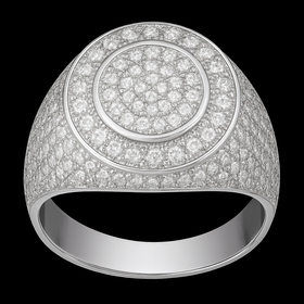 925 Sterling Silver Classic Round Moissanite Ring