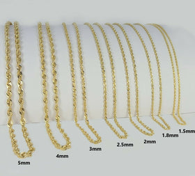 10kt Gold Rope Chains